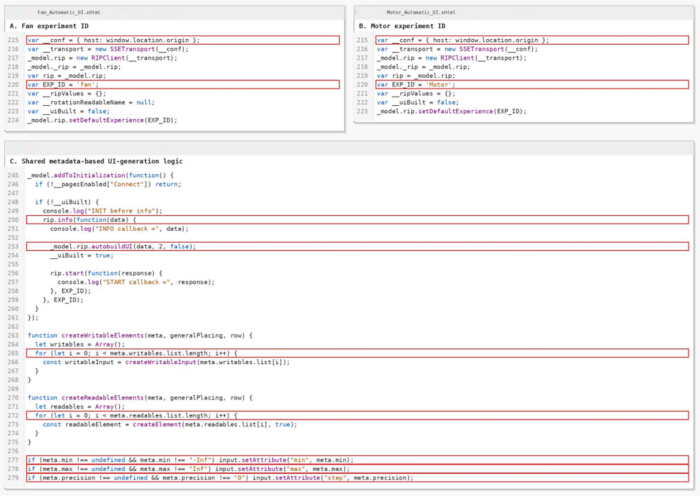 figure-results-5 Code block diagram illustrating metadata-based UI logic in JavaScript for data initialization.