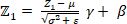 静态平衡；公式：Z₁=(Zₗ-μ)/√(σ²+ε)γ+β；方程表示；用于教学。