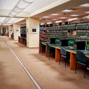 Educational space at the library in the University of West Florida