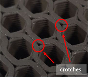 figure-results-9 Hexagonal structure close-up, highlighting joints in material analysis.