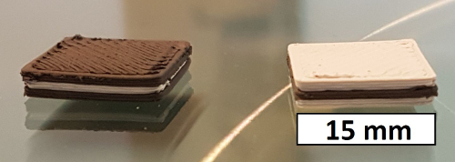 figure-results-5 Oreo stacking stability test; cookie layers diagram; 15 mm measurement for structural analysis.